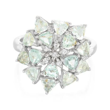 Zilveren ring met Paraiba toermalijnen