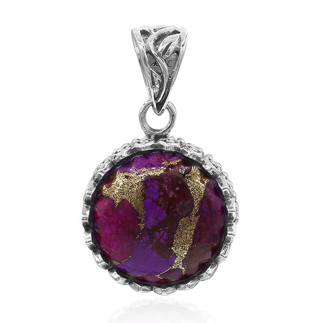 Ciondolo in argento con Turchese Kingman Mohave Porpora (Art of Nature)