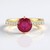 Bague en or et Rubis de Madagascar (de Melo Gold)