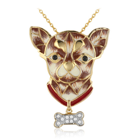 Zirkon-Silberhalskette