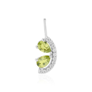 Peridot-Silberanhänger