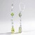 Pendientes en plata con Cuarzo del Ouro Verde