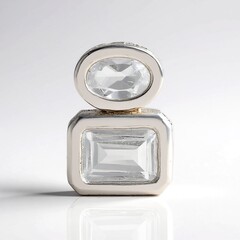 Ciondolo in argento con Topazio Bianco (MONOSONO COLLECTION)
