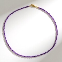 Collana in argento con Ametista Zambiana