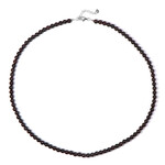 Collier en argent et Rhodolite du Rajasthan