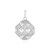 Zilveren hanger met zirkonen