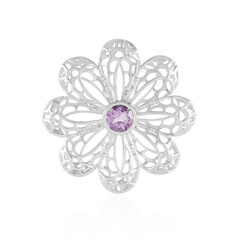 Ciondolo in argento con Ametista Rose de France