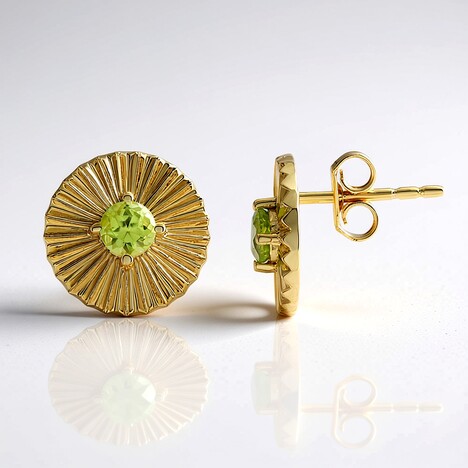 Orecchini in argento con Peridoto