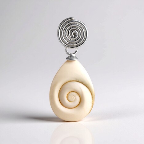 Ciondolo in argento con Occhio di Shiva (Bali Barong)