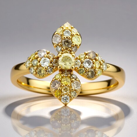 Bague en or et Diamant fancy SI2 (CIRARI)