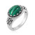 Zilveren ring met een Malachiet (Desert Chic)