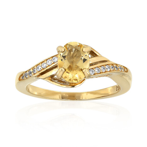 Anello in argento con Citrino