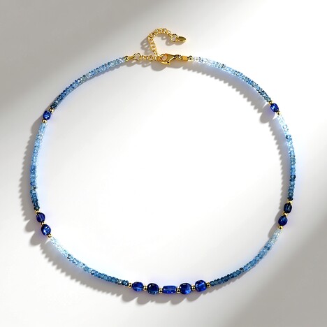 Collana in argento con Acquamarina Santa Maria (Riya)