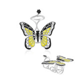 Schwarzer Spinell-Silberring (Dallas Prince Designs)