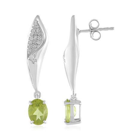 Peridot-Silberohrringe (de Melo)