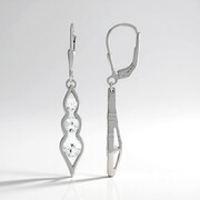 Pendientes en plata con Zircón (de Melo Essence)
