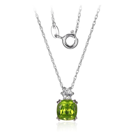 Collana in argento con Peridoto