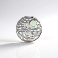Ciondolo in argento con Opale di Welo