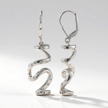 Pendientes en plata con Zircón (MONOSONO COLLECTION)