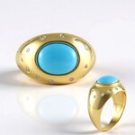 Anello in argento con Turchese Sleeping Beauty (Faszination Türkis)