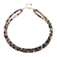 Turmalin-Silberhalskette