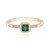 Bague en or et Tourmaline verte de Benedito (Adela Gold)