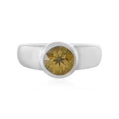 Anello in argento con Zircone Giallo