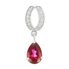 Pendentif en argent et Topaze Cerise
