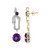 Sambia-Amethyst-Goldohrringe (SUHANA)