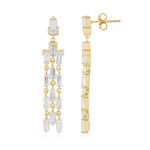 Zilveren oorbellen met zirkonen