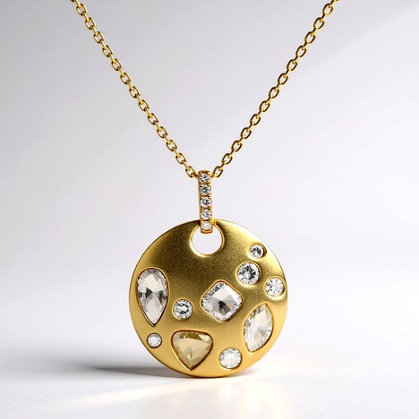 Collana in oro con Diamante Fancy SI (CIRARI)