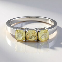 Anello in argento con Apatite Xia