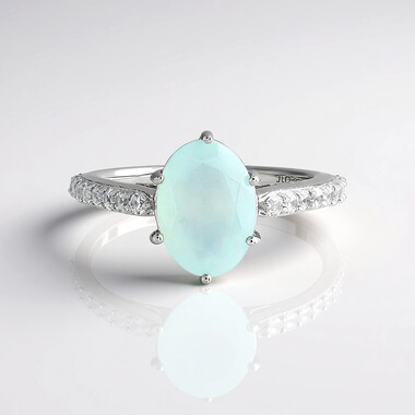 Paraiba-Opal-Silberring