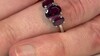 Anillo en plata con Rodolita Naktamunda