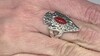 Anillo en plata con Jaspe rojo (Desert Chic)