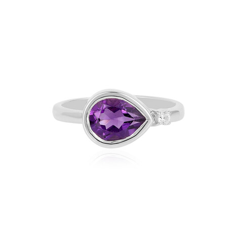 Sibirischer Amethyst-Silberring