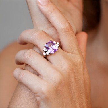 Amethyst-Silberring