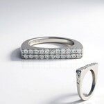 Anello in argento con Zircone