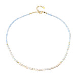 Collar en plata con Aguamarina de Brasil