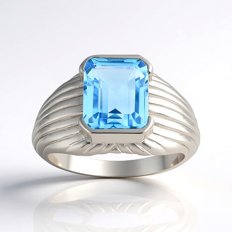 Anello in argento con Topazio Marambaia (de Melo)