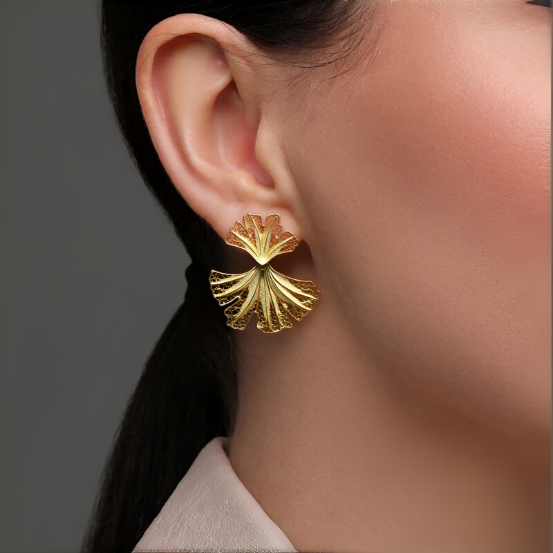 Pendientes en plata (Joias do Paraíso)