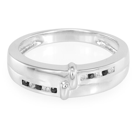 Weißer Saphir-Silberring