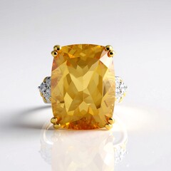 Anello in argento con Citrino (Gems en Vogue)