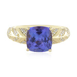 Anillo en oro con Tanzanita AAA (de Melo)