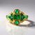 Anello in argento con Smeraldo Zambia (Gems en Vogue)