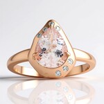 Anello in argento con Morganite Brasiliana