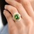Anello in oro con Tormalina Verde Brasiliana (SUHANA)