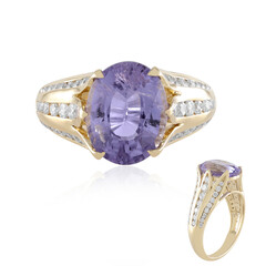 14K Unheated Paraiba Tourmaline Gold Ring (de Melo)