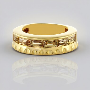 Anello in argento con Zircone Giallo