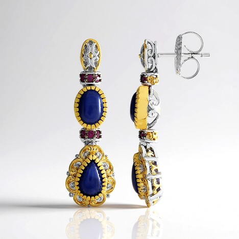 Orecchini in argento con Sodalite (Gems en Vogue)